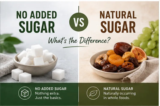 No added sugar vs natural sugar: what's the difference?