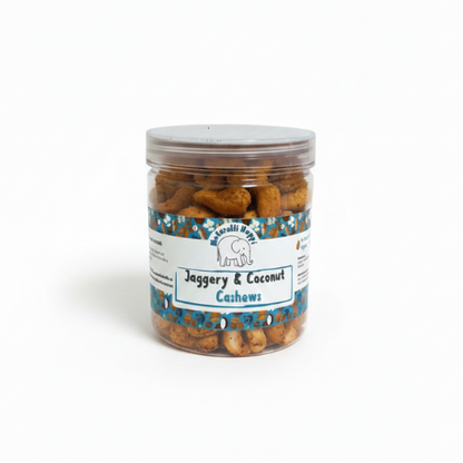 Naturalli Happi cashews with jaggery and coconut flavor